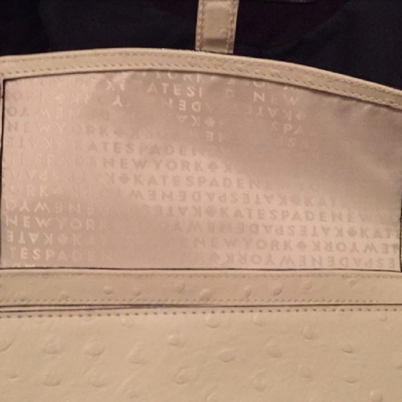 Kate Spade Riverside Ostrich Clutch/Crossbody♤ - Picture 7 of 8